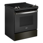 Whirlpool Black Stainless Electric Range with Frozen Bake Technology (4.8 Cu.Ft) - YWEE515S0LV