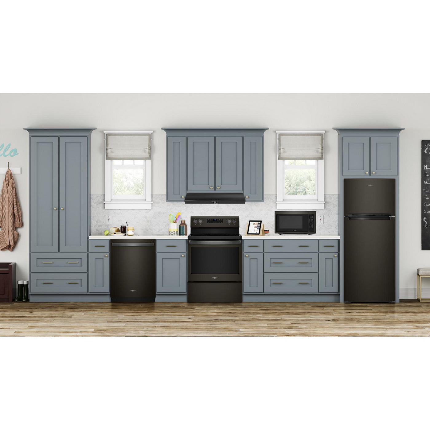 Whirlpool Black Stainless Top Mount Refrigerator (18 cu.ft.) - WRT518SZKV
