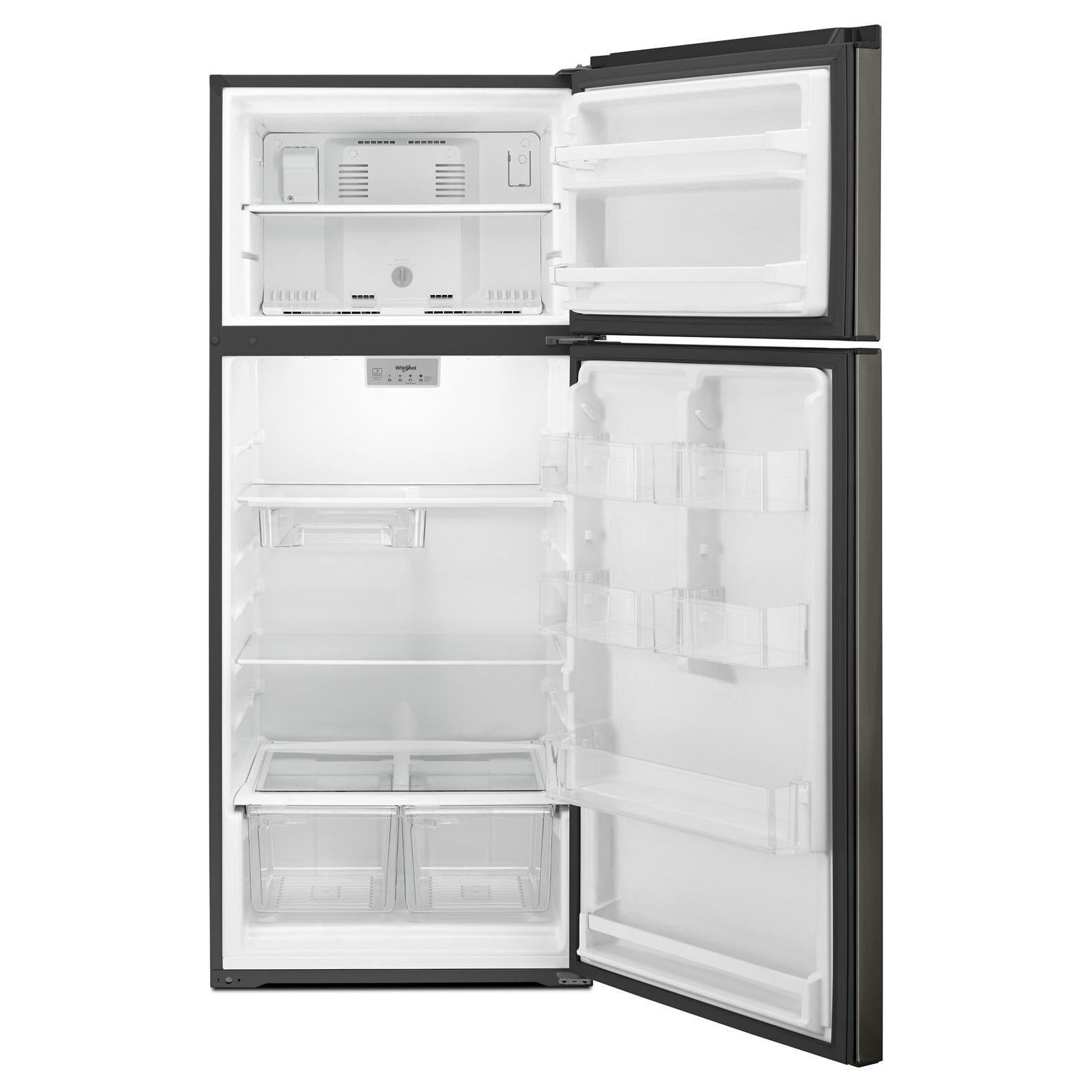 Whirlpool Black Stainless Top Mount Refrigerator (18 cu.ft.) - WRT518SZKV