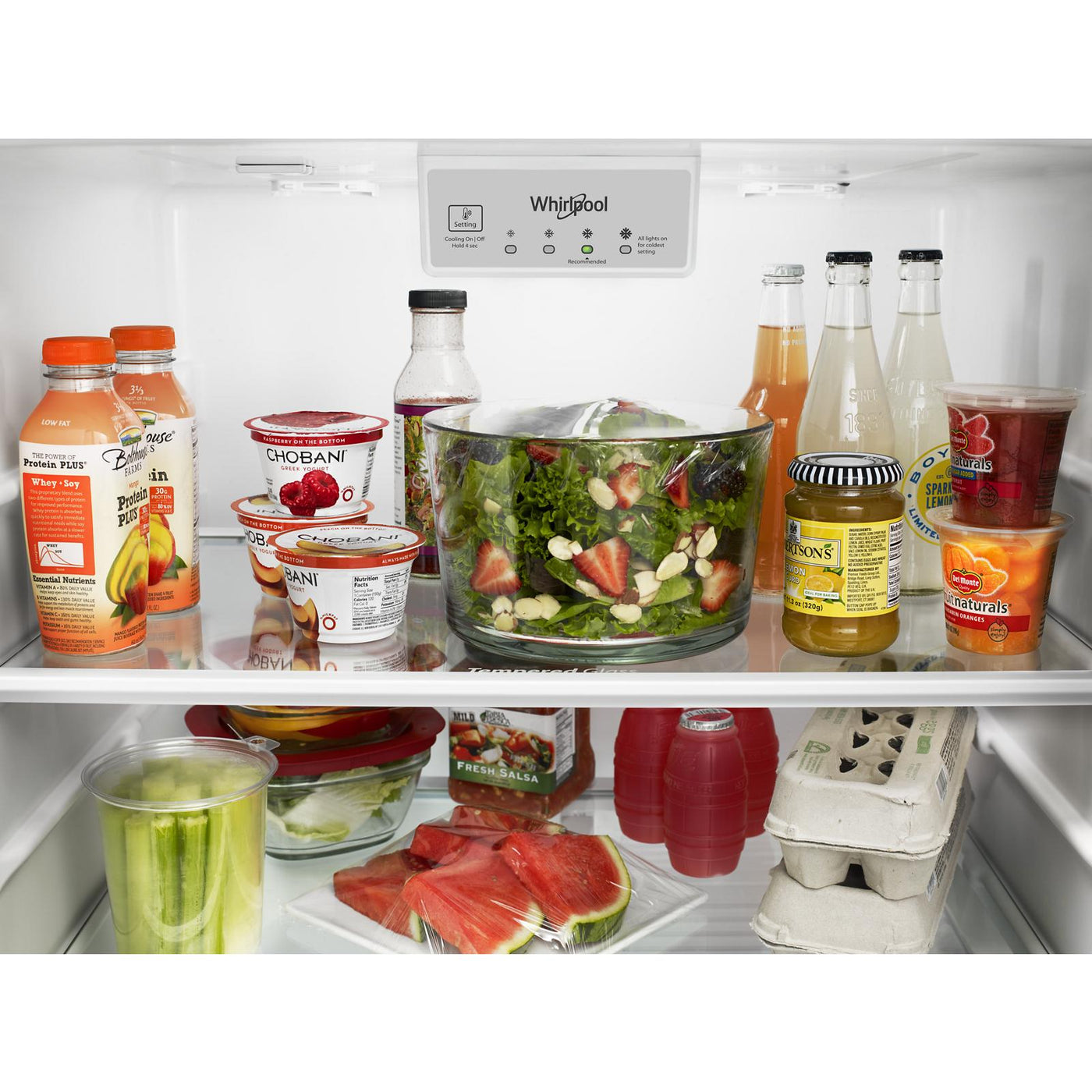 Whirlpool Black Stainless Top Mount Refrigerator (18 cu.ft.) - WRT518SZKV