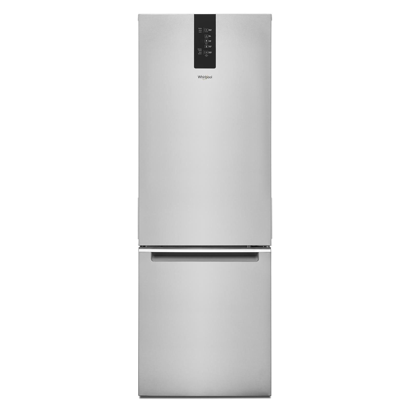 Whirlpool Fingerprint Resistant Stainless Steel Bottom Freezer Refrigerator (12.7 Cu.Ft.) - WRB543CMJZ