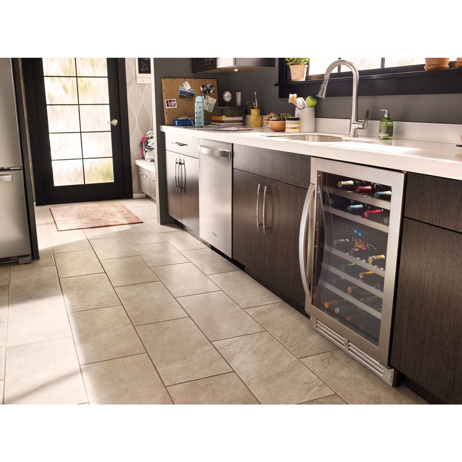 Whirlpool Stainless Steel Undercounter Wine Center (46 Bottles) - WUW55X24HS
