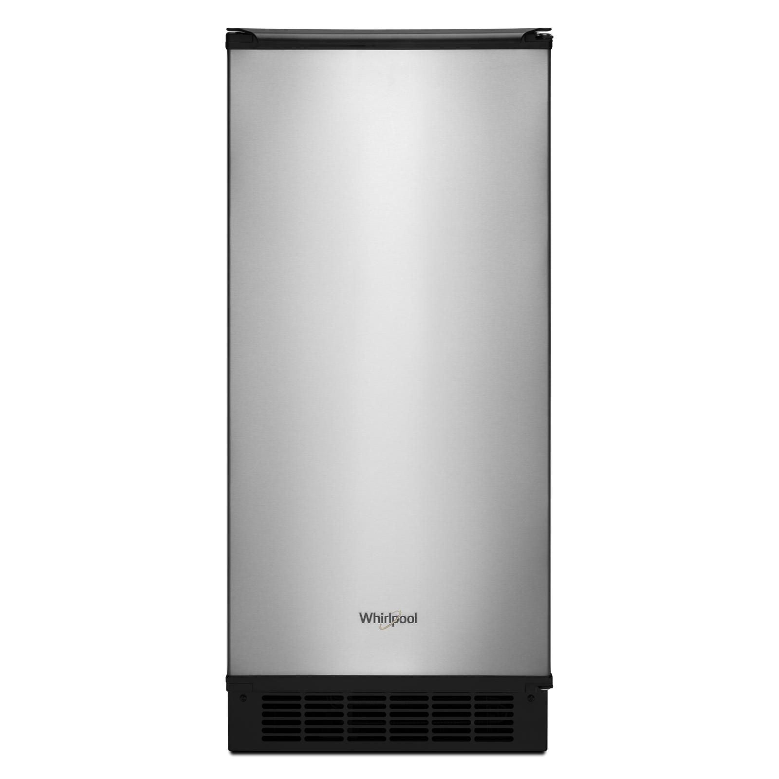 Whirlpool Fingerprint Resistant Stainless Steel Icemaker (25 lbs) - WUI75X15HZ