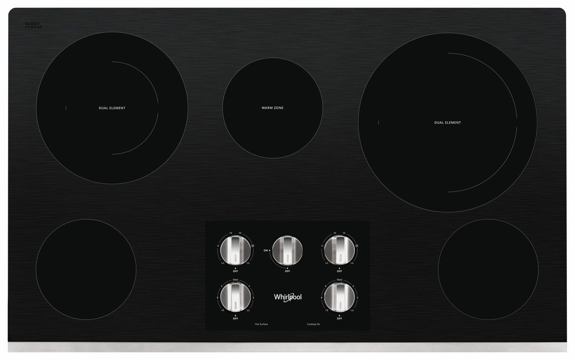 Whirlpool Stainless Steel 36" Electric Cooktop - WCE77US6HS