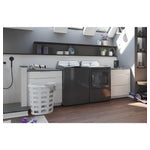GE Profile Diamond Grey Top Load Washer (5.8 IEC cu. ft.) & GE Profile Diamond Grey Electric Dryer (7.4 cu. ft.) - PTW600BPRDG/PTD60EBMRDG