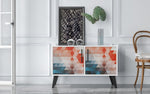 Kismayo Side Table - Red/Blue