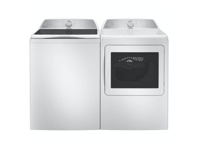 GE Profile White Top Load Washer (5.8 IEC cu. ft.) & GE Profile White Electric Dryer (7.4 cu. ft.) - PTW600BSRWS/PTD60EBMRWS