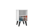 Kismayo Night Table - Red/Blue