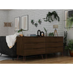 Nuuk 6-Drawer Double Dresser - Brown