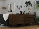 Nuuk 6-Drawer Double Dresser - Brown