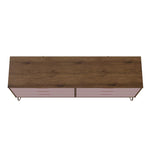 Nuuk 6-Drawer Double Dresser - Nature/Rose Pink