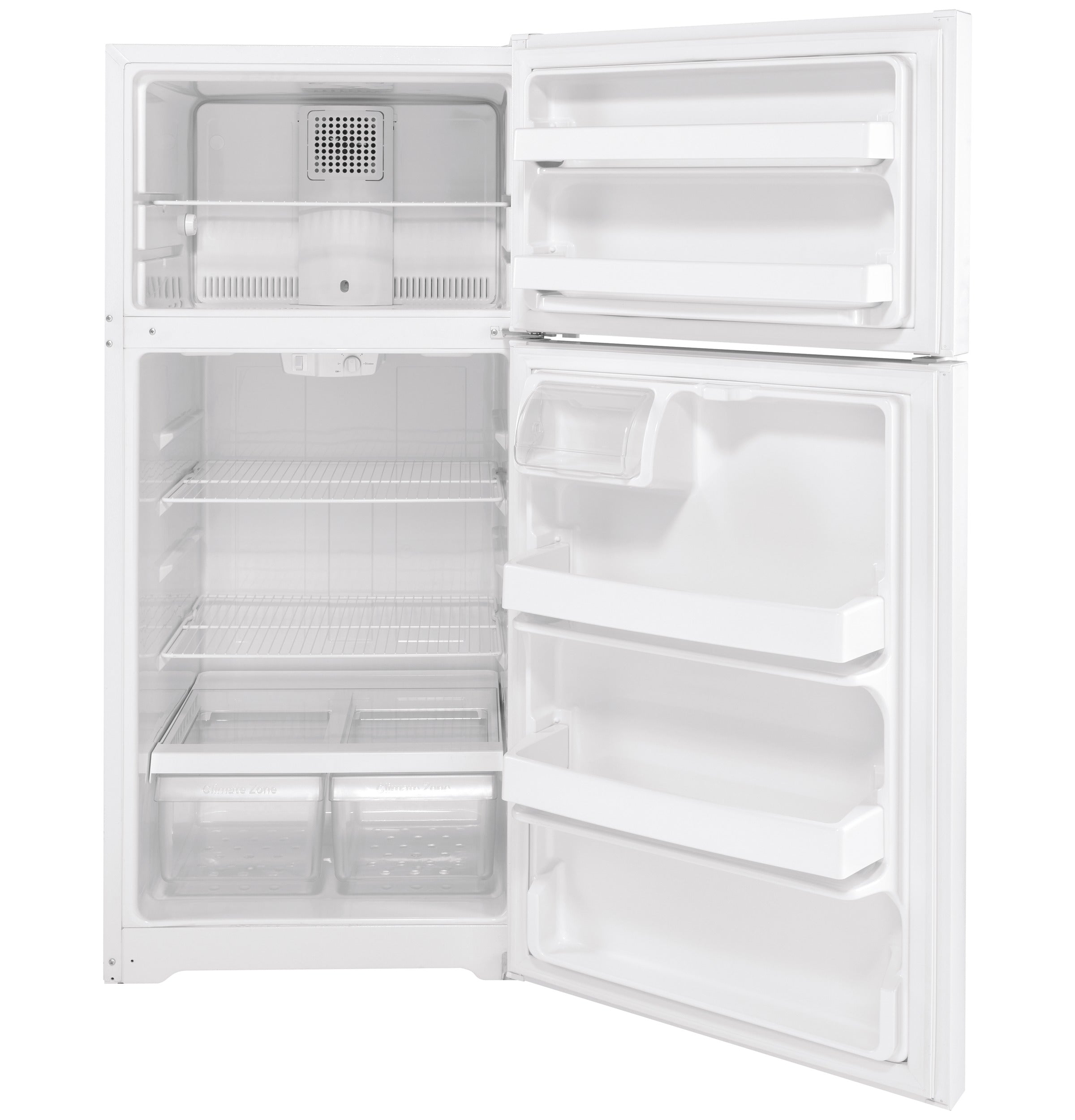 GE White Top Mount Refrigerator (15.6 Cu.Ft.) - GTE16DTNRWW