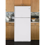 GE White Top-Freezer Refrigerator (18 Cu. Ft.) - GTS18FTLKWW