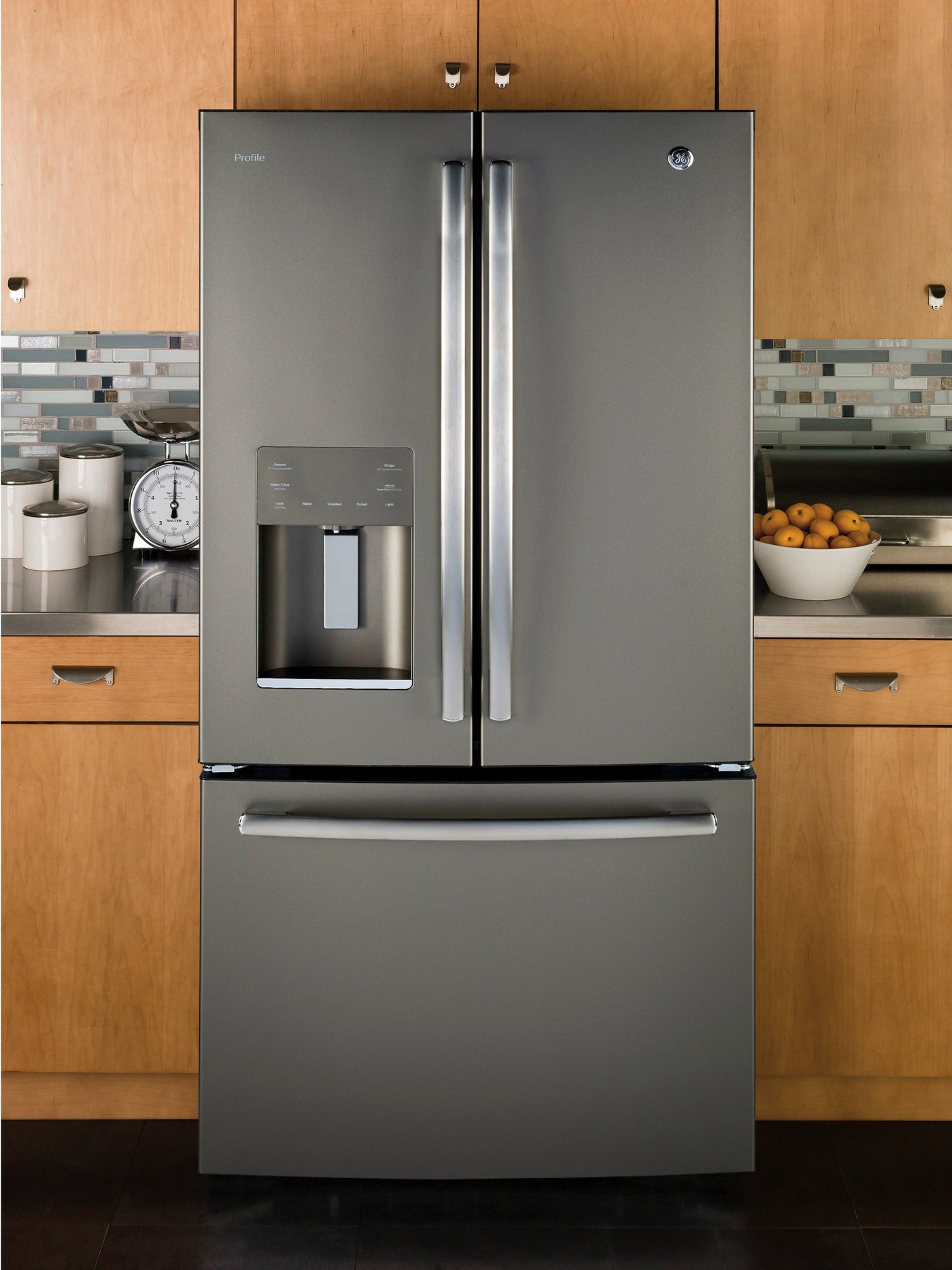 GE Profile Slate French Door Refrigerator (17.5 Cu. Ft.) - PYE18HMLKES