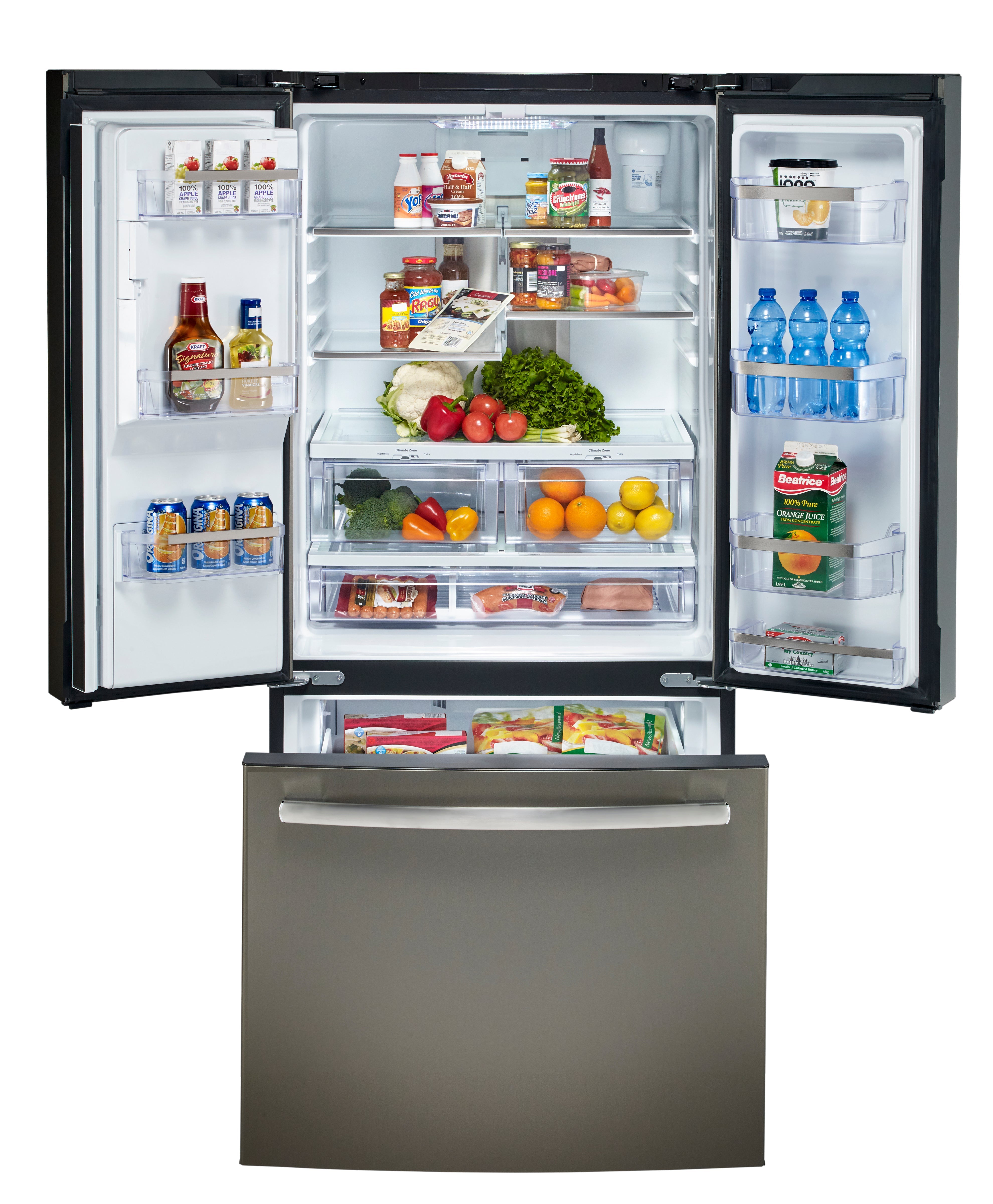 GE Profile Slate French Door Refrigerator (17.5 Cu. Ft.) - PYE18HMLKES
