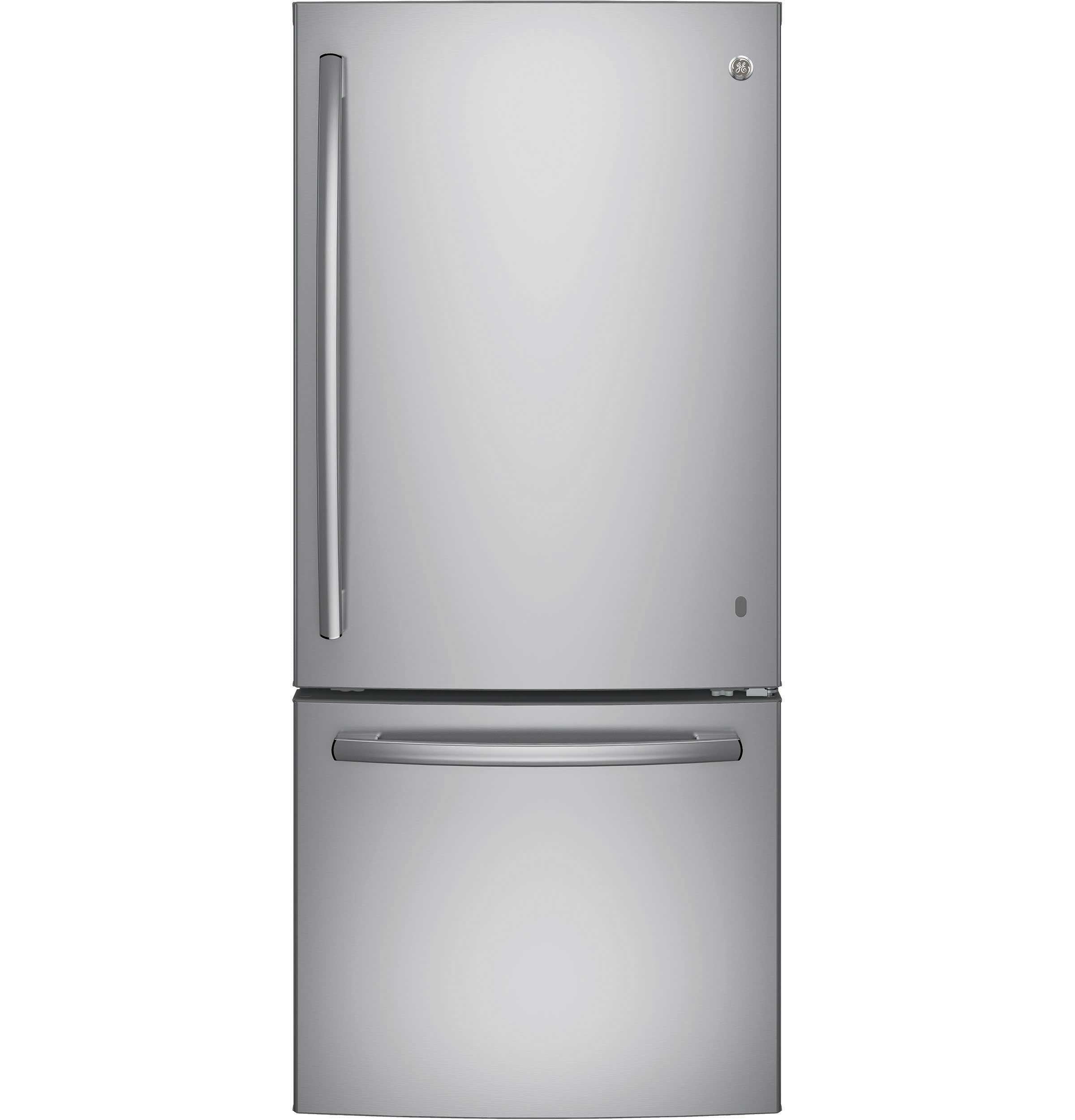 GE Fingerprint Resistant Stainless 30" Bottom-Mount Refrigerator (20.9 cu ft)- GBE21AYRKFS