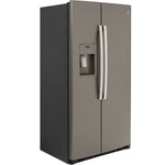 GE Slate Counter-Depth Side-by-Side Refrigerator (21.8 Cu.Ft) - GZS22IMNES