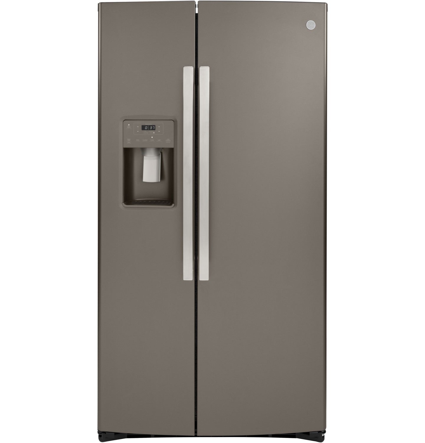 GE Slate Counter-Depth Side-by-Side Refrigerator (21.8 Cu.Ft) - GZS22IMNES