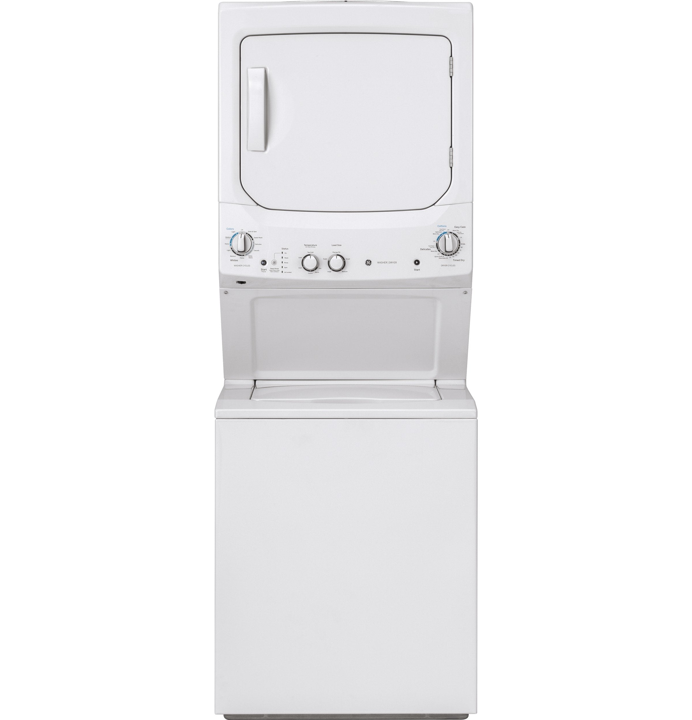 GE White Unitized Gas Laundry Centre - GUD24GSSMWW