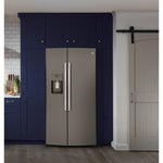 GE Slate Side-By-Side Refrigerator (25.1 Cu.Ft) - GSS25IMNES