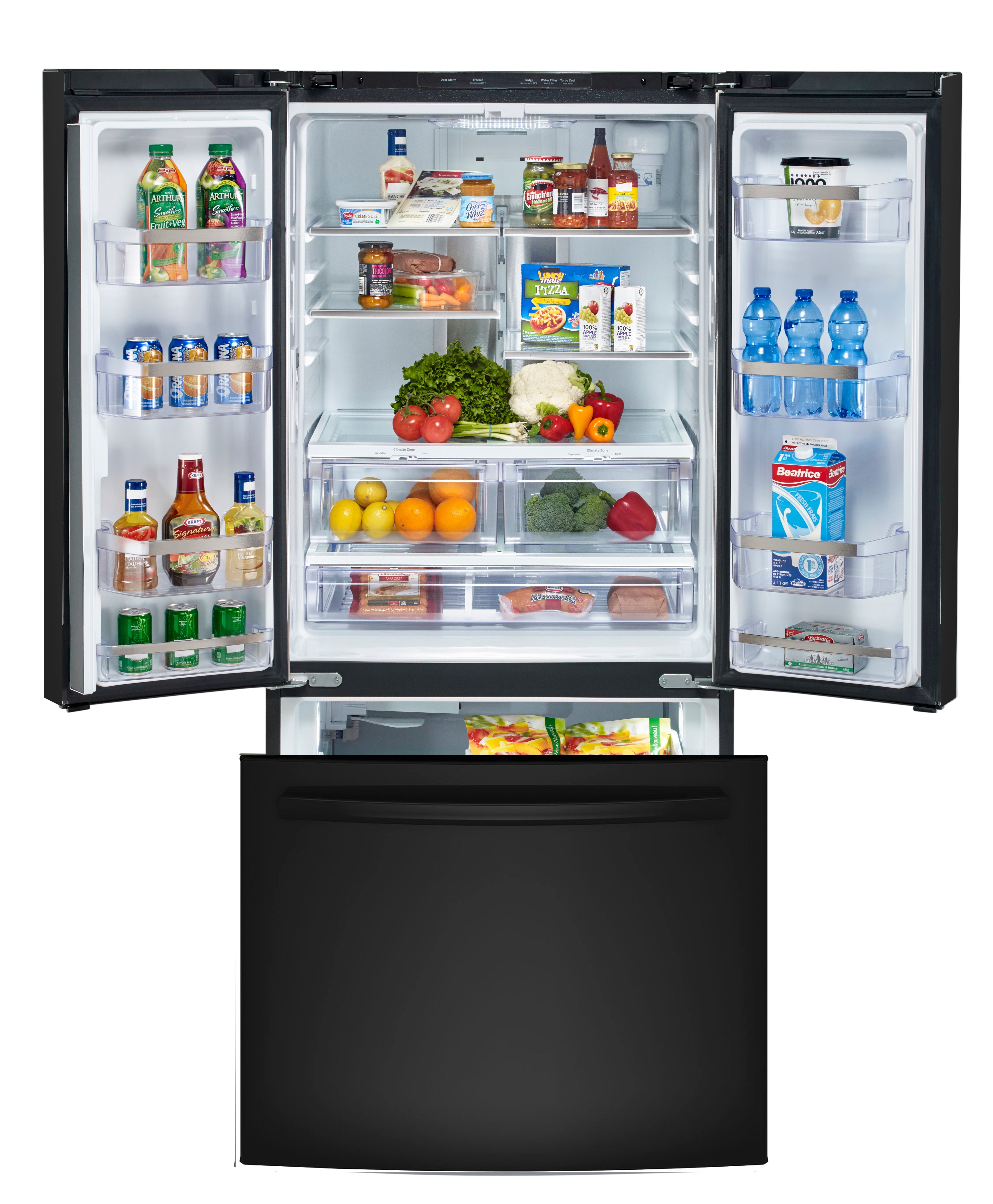 GE Profile Black French Door Refrigerator (24.8 Cu. Ft.) - PNE25NGLKBB