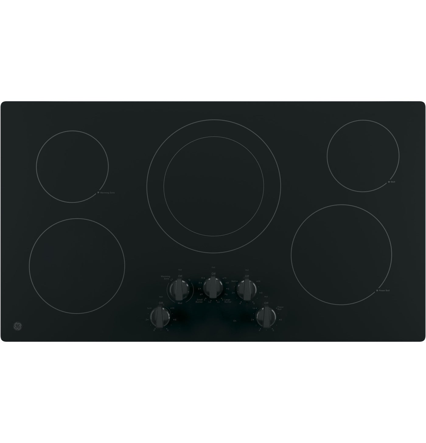GE Black 36" Electric Cooktop - JP3036DLBB