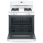 GE White Freestanding Gas Range (5.0 Cu. Ft.) - JCGBS60DEKWW