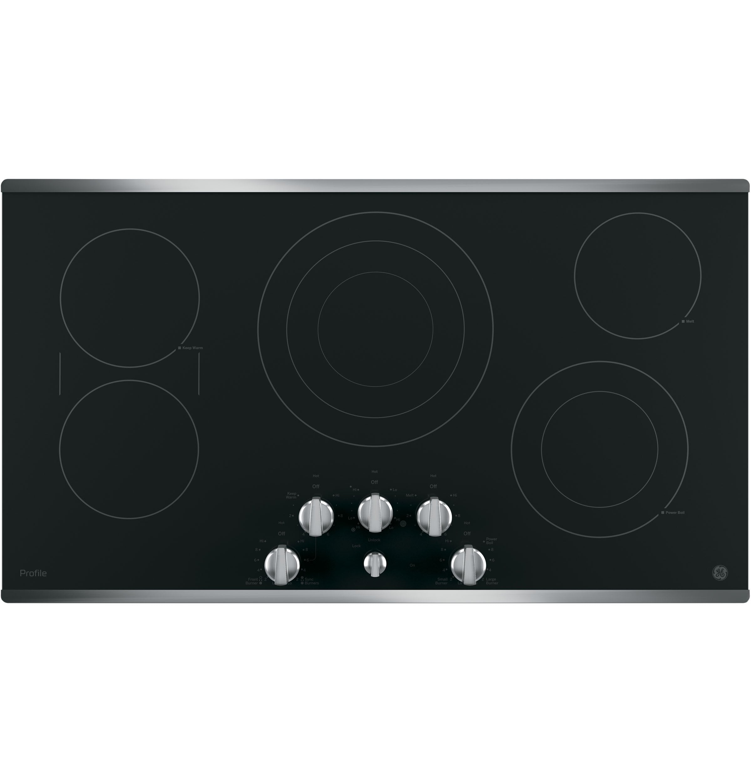 GE Profile Stainless Steel 36" Electric Cooktop - PP7036SJSS