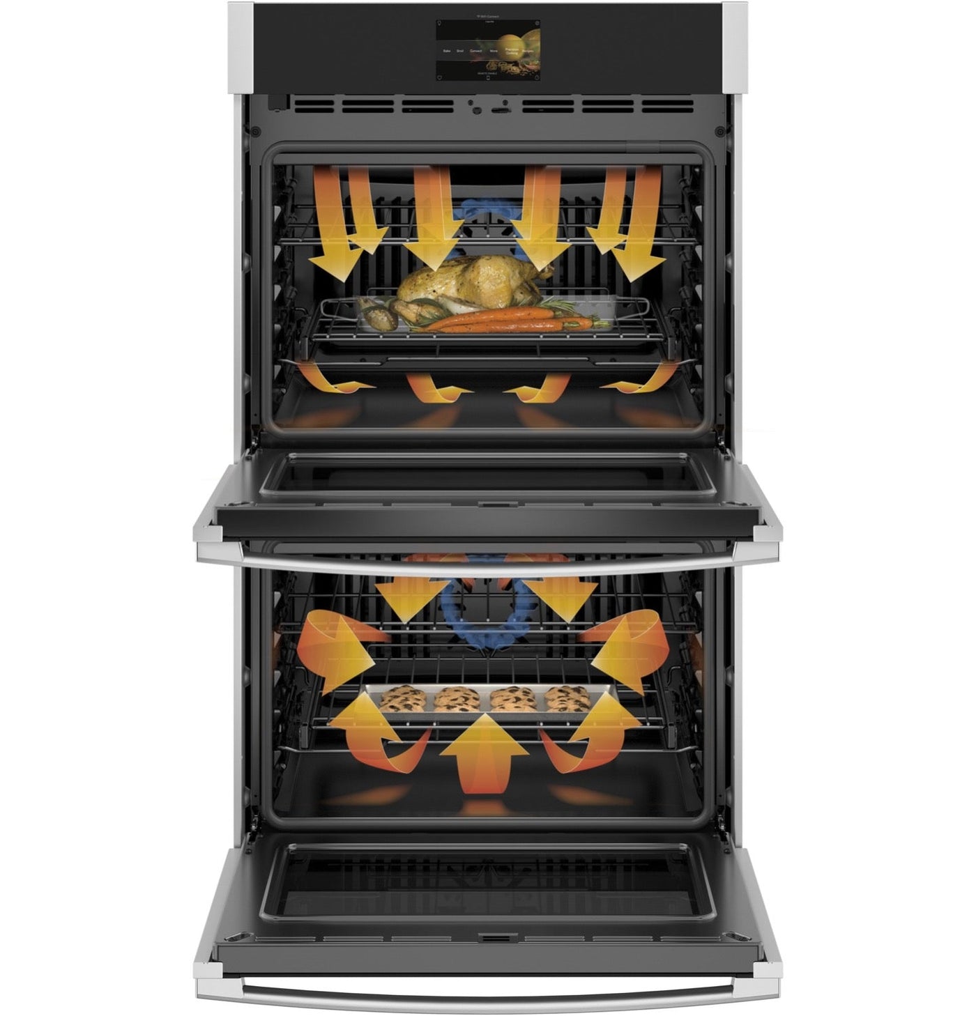 GE Profile Stainless Steel Convection Double Wall Oven (10.0 Cu.Ft.) - PTD7000SNSS