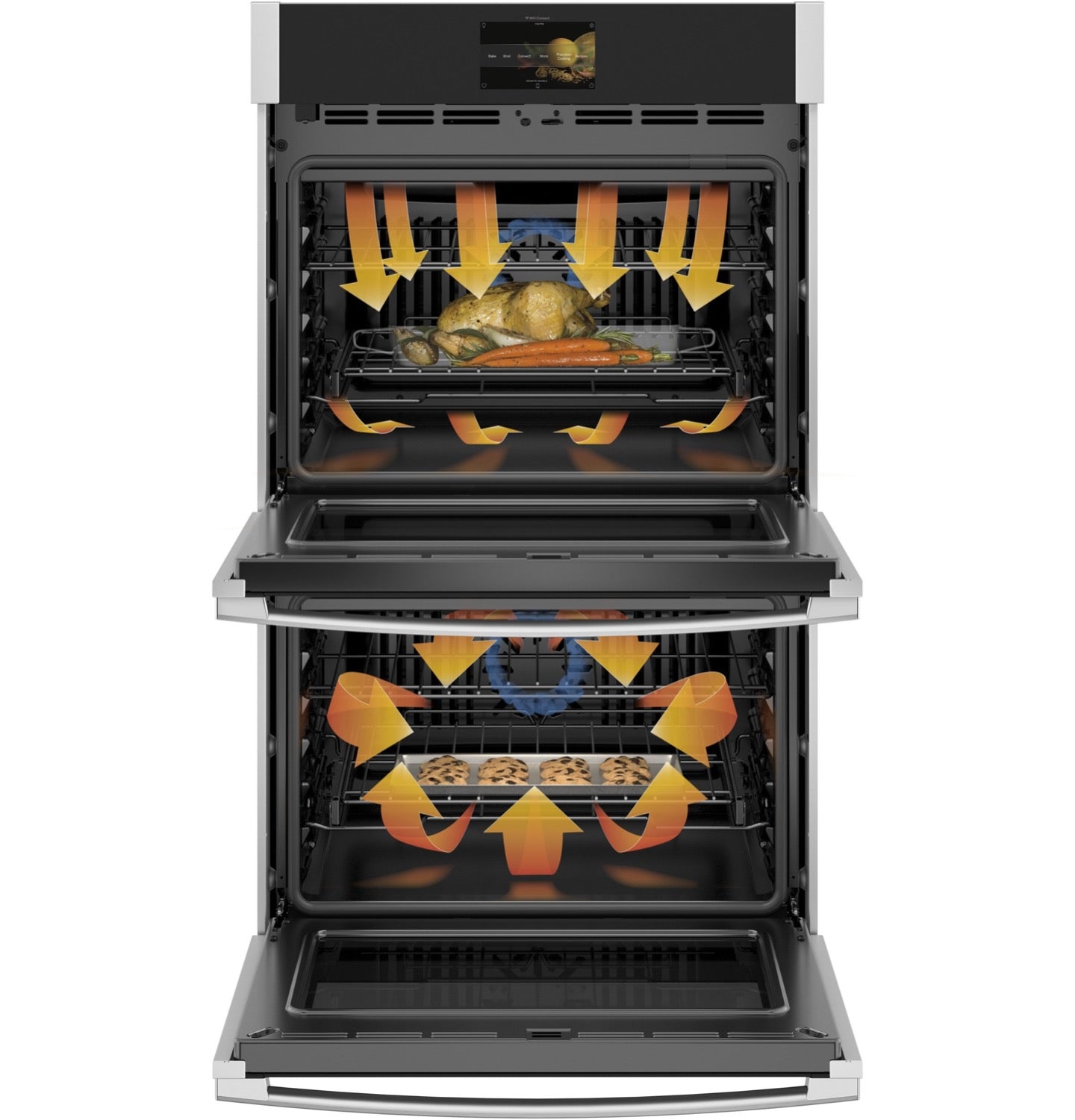 GE Profile Stainless Steel Convection Double Wall Oven (10.0 Cu.Ft.) - PTD7000SNSS
