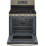 GE Slate 30" Freestanding Gas Convection Range with Air Fry (5.0 Cu.Ft.) - JCGB735EPES