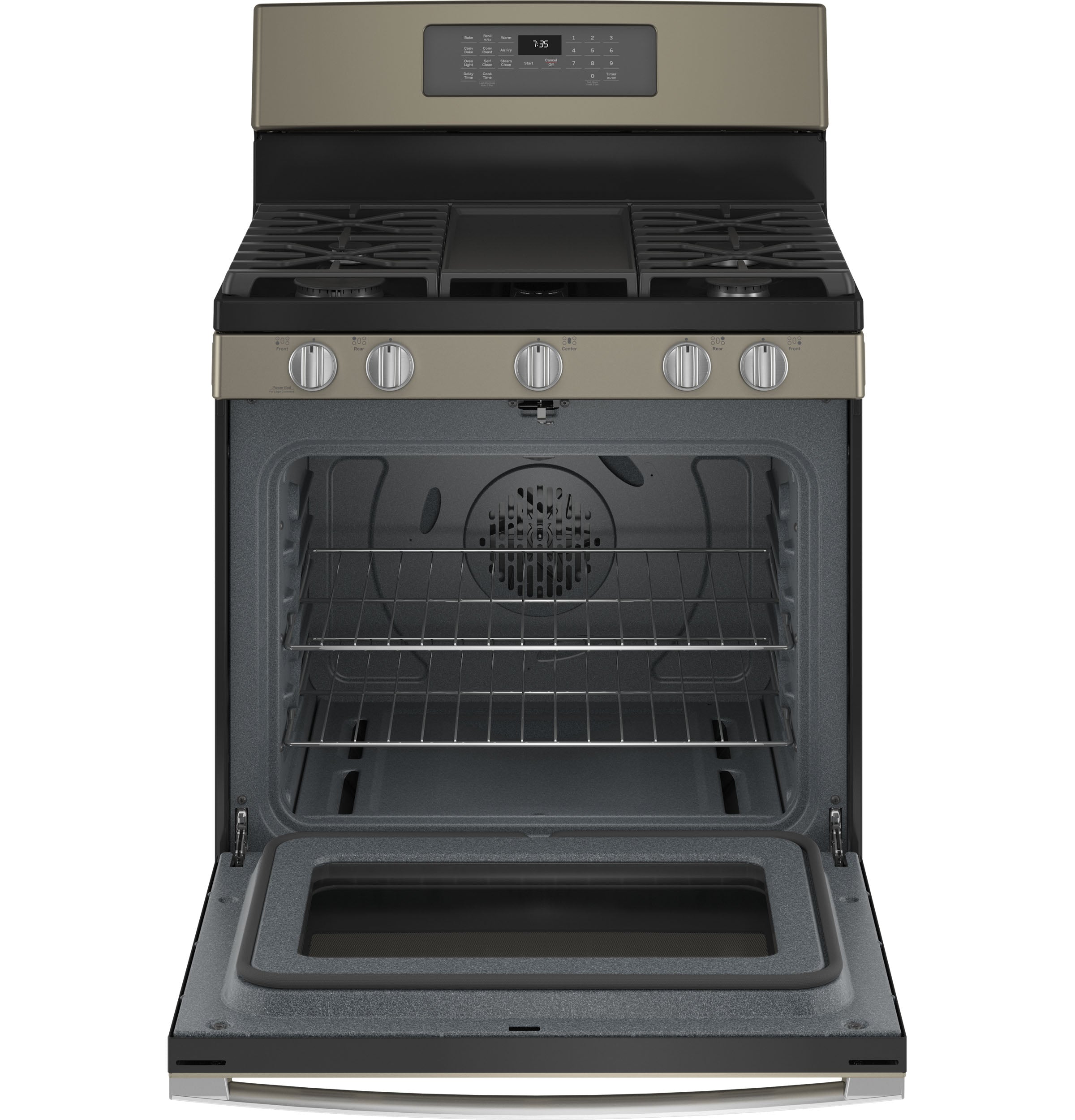 GE Slate 30" Freestanding Gas Convection Range with Air Fry (5.0 Cu.Ft.) - JCGB735EPES