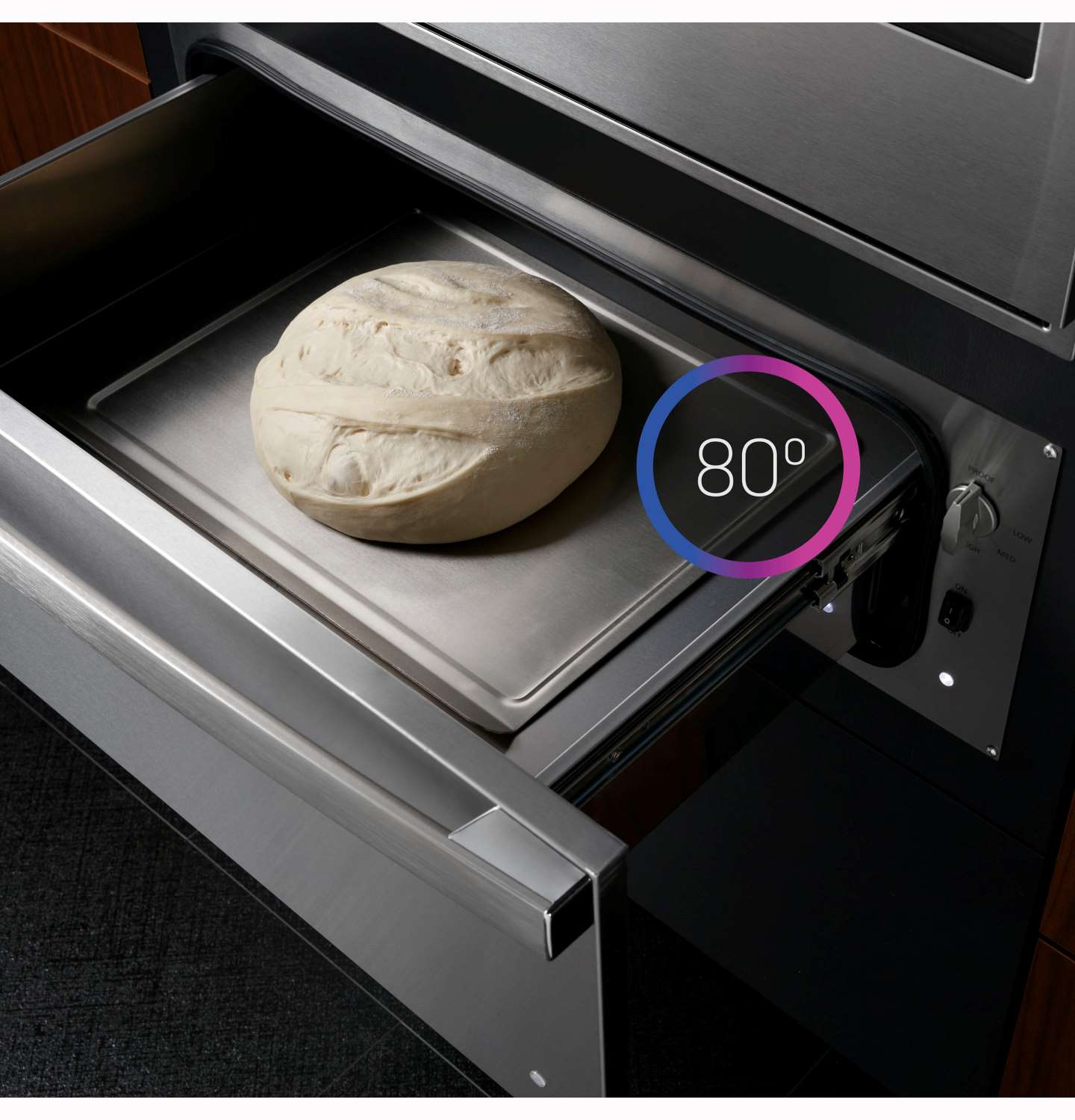 GE Profile 30in Stainless Steel Warming Drawer (1.9cu ft)- PTW9000SPSS