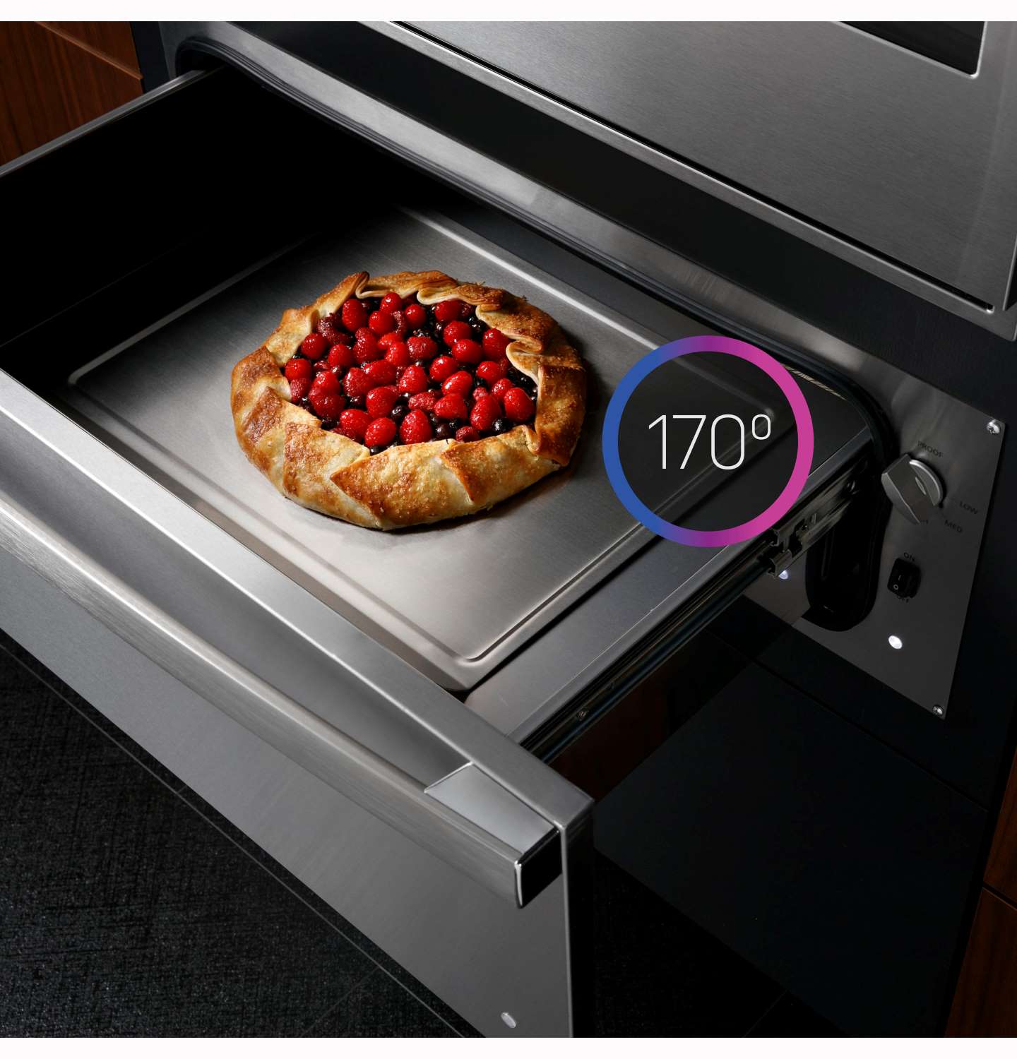 GE Profile 30in Stainless Steel Warming Drawer (1.9cu ft)- PTW9000SPSS