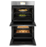 Café Platinum Glass 30in Smart Convection Double Wall Oven (10.0 Cu Ft)- CTD90DM2NS5
