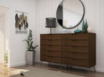 Nuuk 10-Drawer Double Dresser - Brown