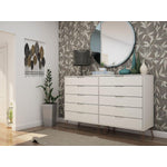 Nuuk 10-Drawer Double Dresser - Off White