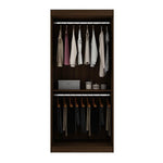 Oulu 36" Open Hanging Wardrobe - Brown