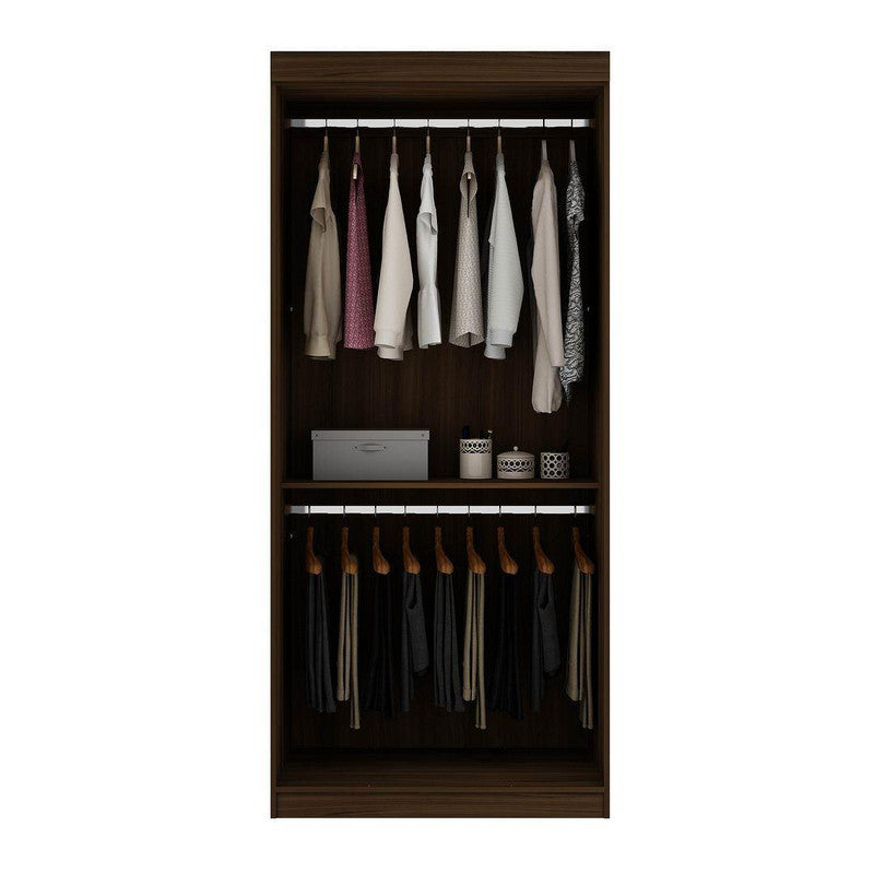 Oulu 36" Open Hanging Wardrobe - Brown