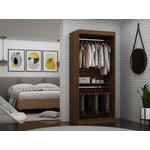 Oulu 36" Open Hanging Wardrobe - Brown