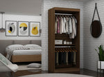 Oulu 36" Open Hanging Wardrobe - Brown