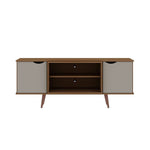 Applesham 63" TV Stand - Off White/Maple Cream
