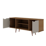 Applesham 63" TV Stand - Off White/Maple Cream