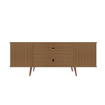 Applesham 63" TV Stand - Off White/Maple Cream