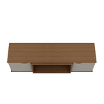 Applesham 63" TV Stand - Off White/Maple Cream