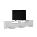 Emmelev 85" TV Stand - White Gloss