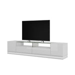 Emmelev 85" TV Stand - White Gloss
