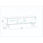 Derbent 62.5" TV Stand - Red/Blue
