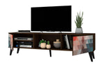 Derbent 71" TV Stand - Red/Blue