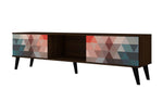 Derbent 71" TV Stand - Red/Blue